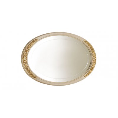 MELODIA - Małe lustro oval  włoskie do komody, bufetu