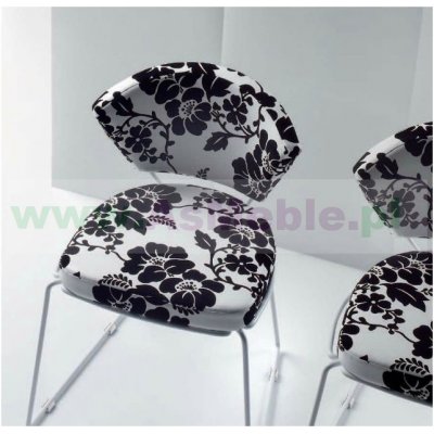 Lemon - krzesło tapicerka w kwiaty